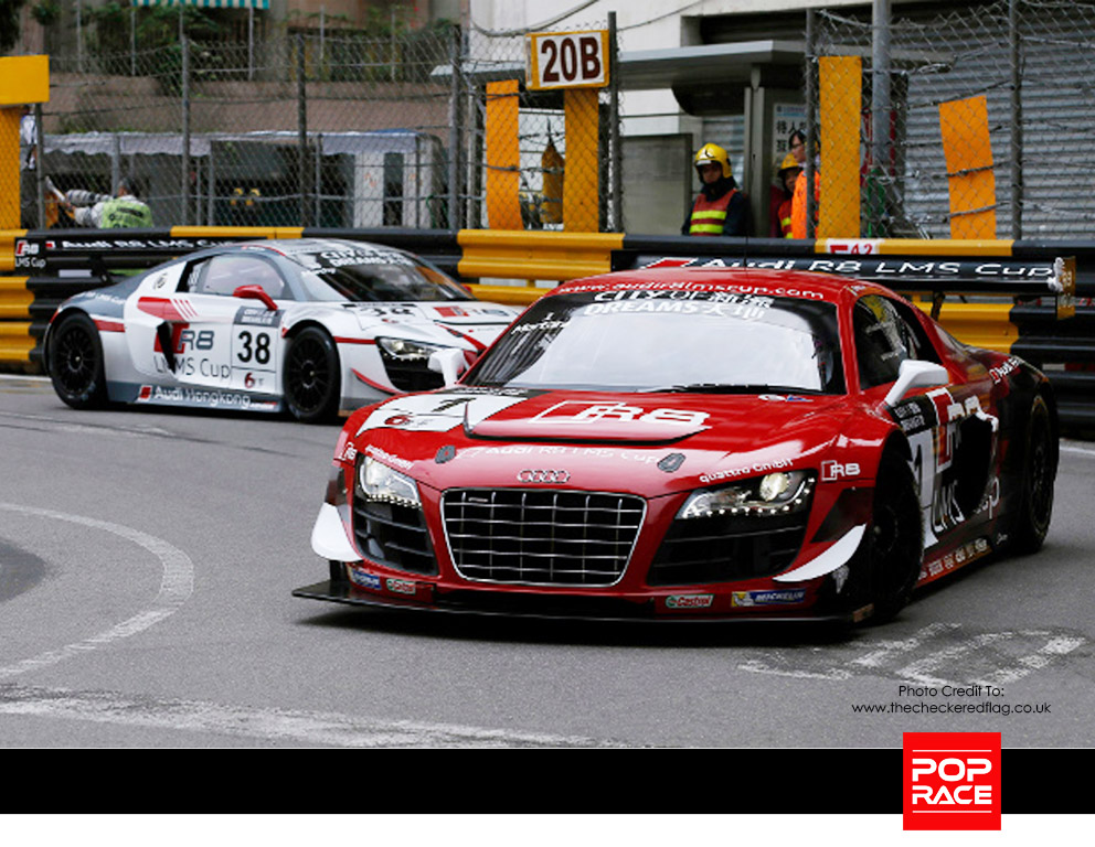 1:64 Audi R8 LMS Macau GT Cup 2013 Edoardo Mortara #1 